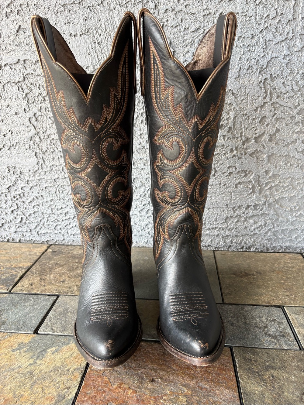 Ariat Belinda StretchFit Black Leather Western Cowboy Boots - Picture 2 of 11